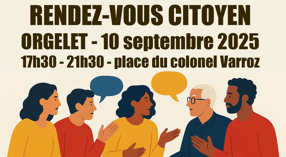 Rendez-vous citoyen - 10 septembre 2025 - Orgelet Rendez-vous citoyen - 10 septembre 2025 - Orgelet